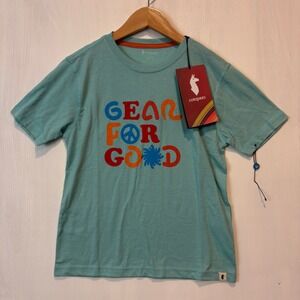 Cotopaxi Kids Gear‎ For Good Organic Cotton T-Shirt Sea Glass Size S New